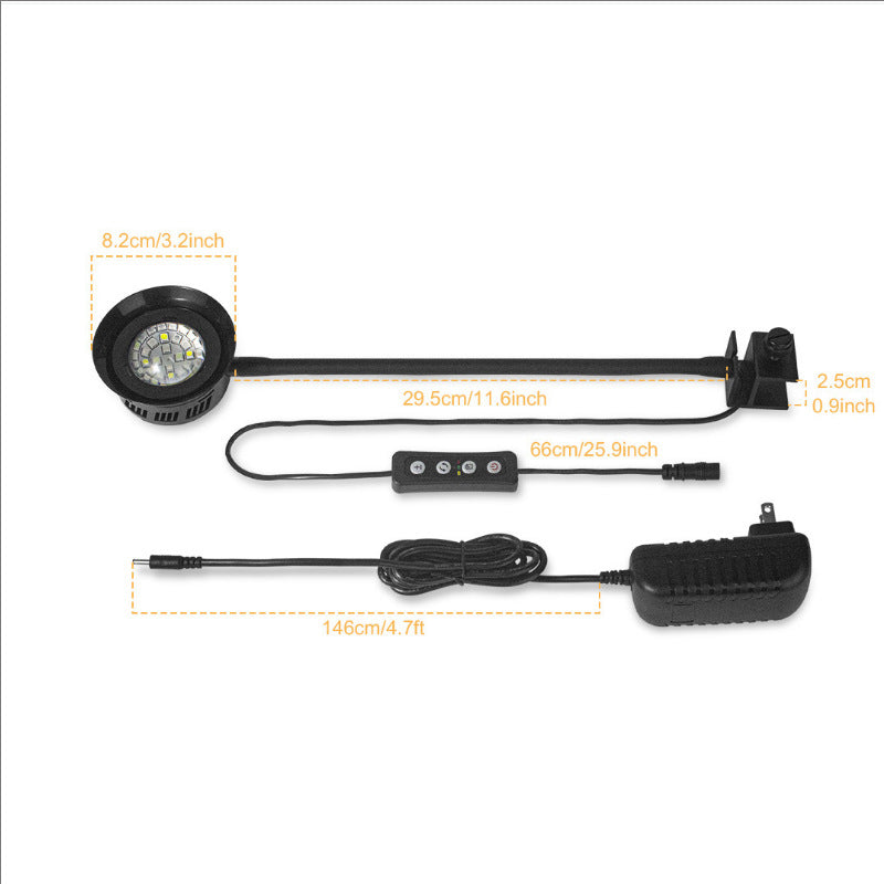 Seawater fish tank light, small fish coral light, dimming, timing blue light